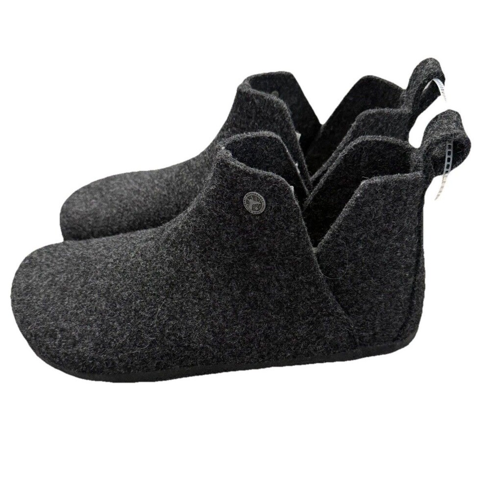 Birkenstock Andermatt Shearling Slipper Boots Anthracite Men's Size 11 (44) - Picture 2 of 9